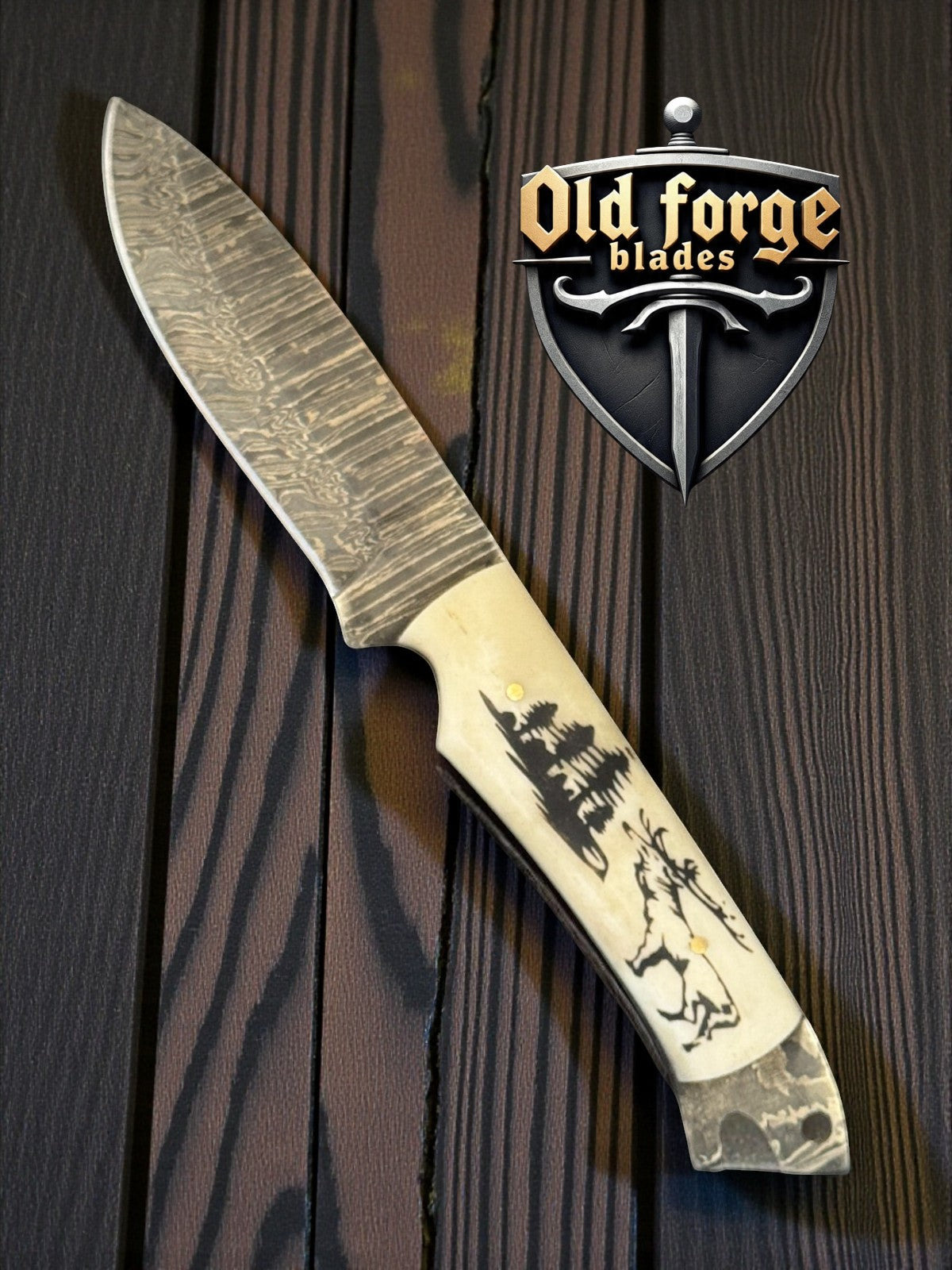 Custom Made Damascus Hunting Knives – Handmade & Durable