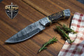 8” Sharp Hunting Knife – Custom Damascus Steel