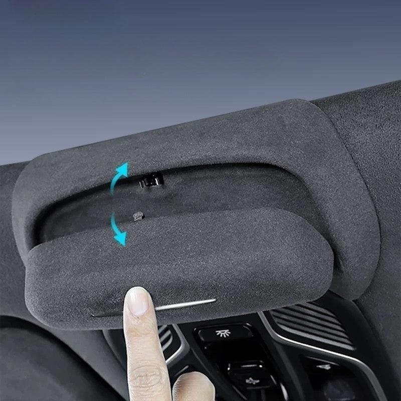 Suede Car Eyeglass Case for Geely