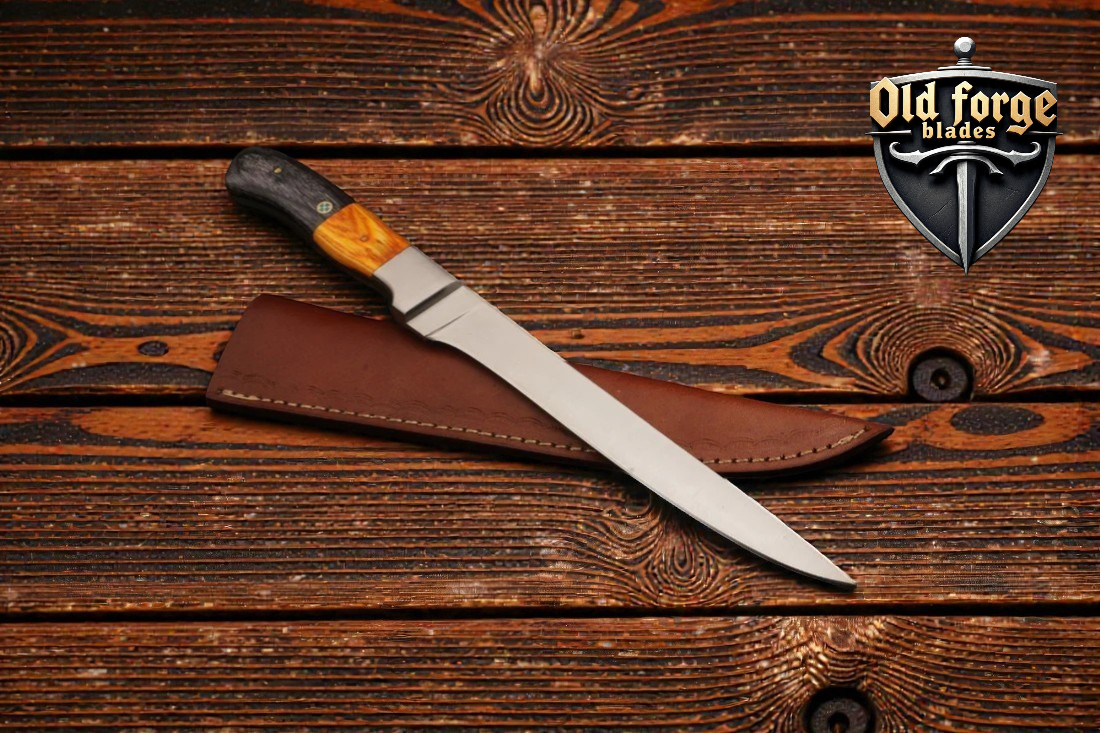 Handmade Damascus Fillet Knife – Rosewood Handle