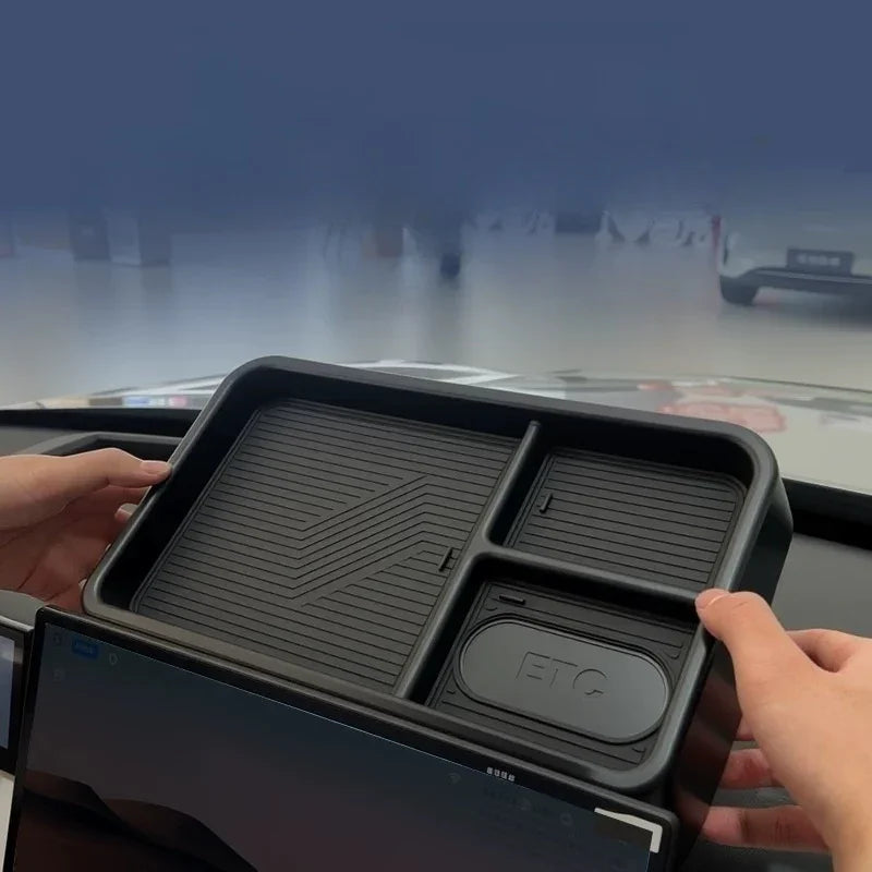 Center Console Screen Back Storage Box for Geely EX5 EM-i
