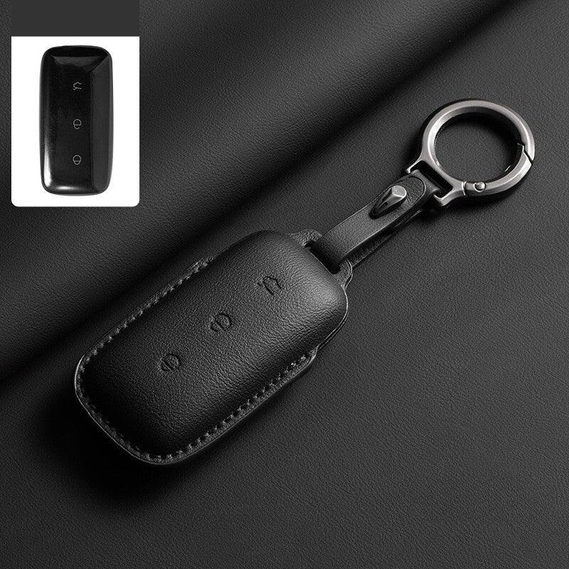 Leather Car Key Case Cover Fob Shell for Geely EX5/Geely Starray EM-i