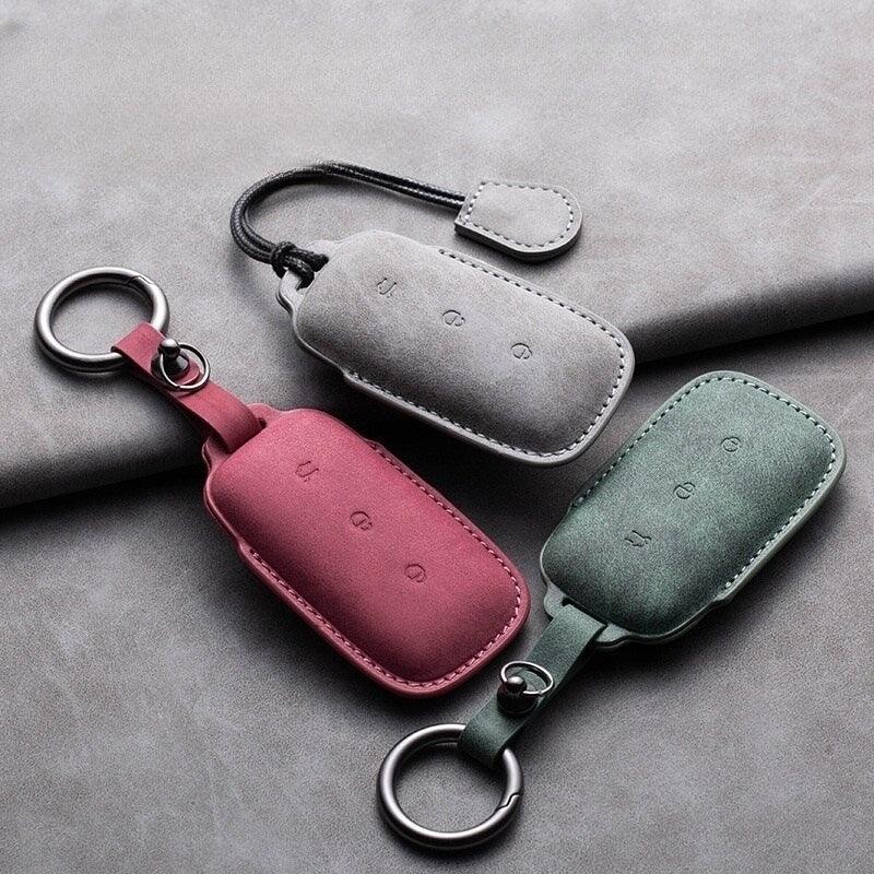 Suede Leather Key Holder for GeelyEX5/Geely Starray EM-i