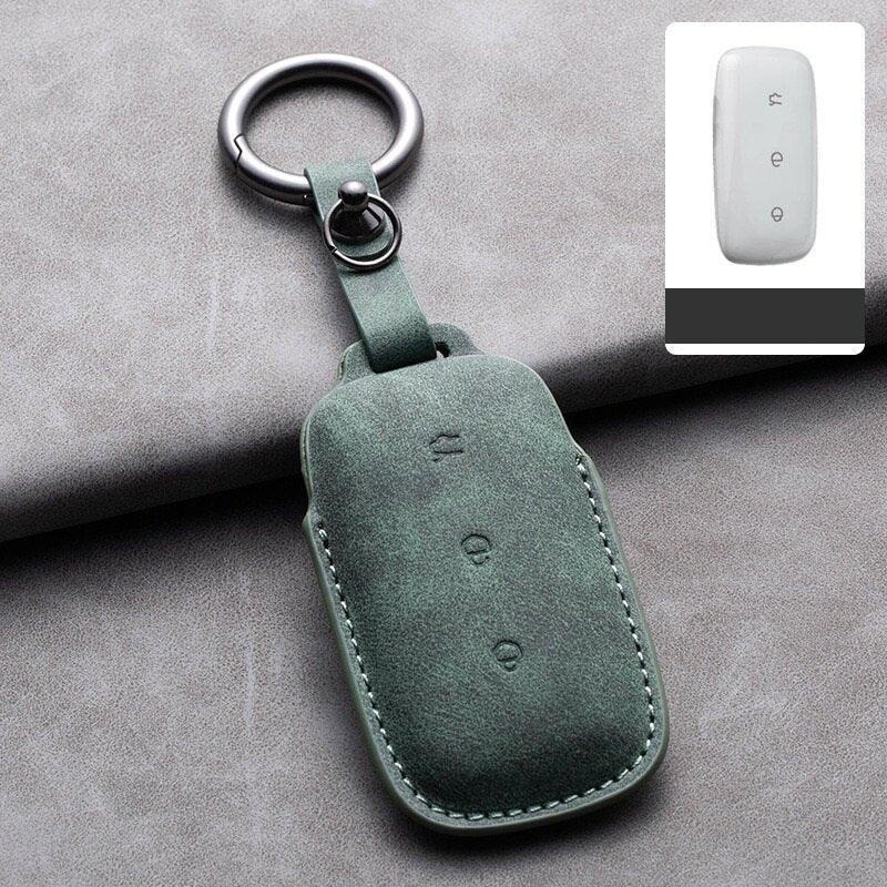 Suede Leather Key Holder for GeelyEX5/Geely Starray EM-i