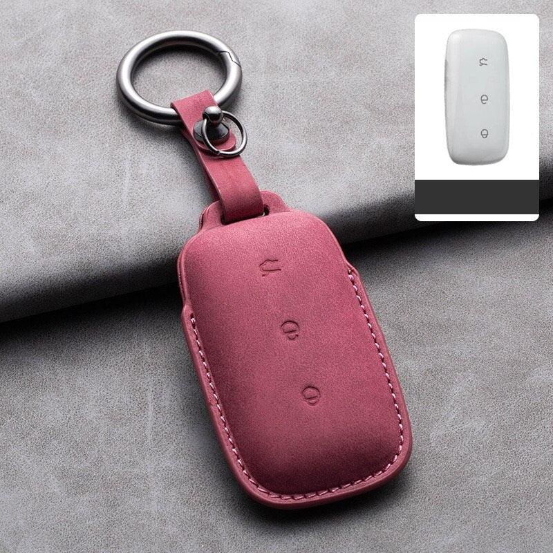 Suede Leather Key Holder for GeelyEX5/Geely Starray EM-i