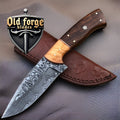 High End Hunting Knives – Handmade Damascus Steel Skinner