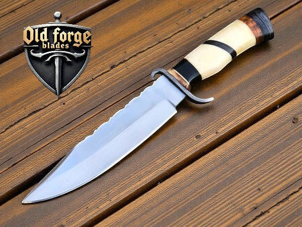 American Made Damascus Hunting Knives – Handmade Bowie