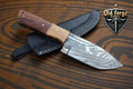 10” Custom Damascus Blade Knife – Hunting Edition