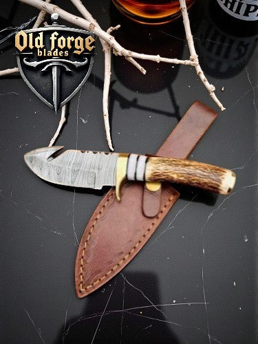 Custom Fixed Hunting Knife for Deer Hunting with Knife