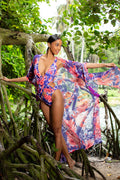 Rouched Sleeves Coverup