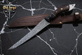 Handmade Damascus Fillet Knife – Rosewood Handle