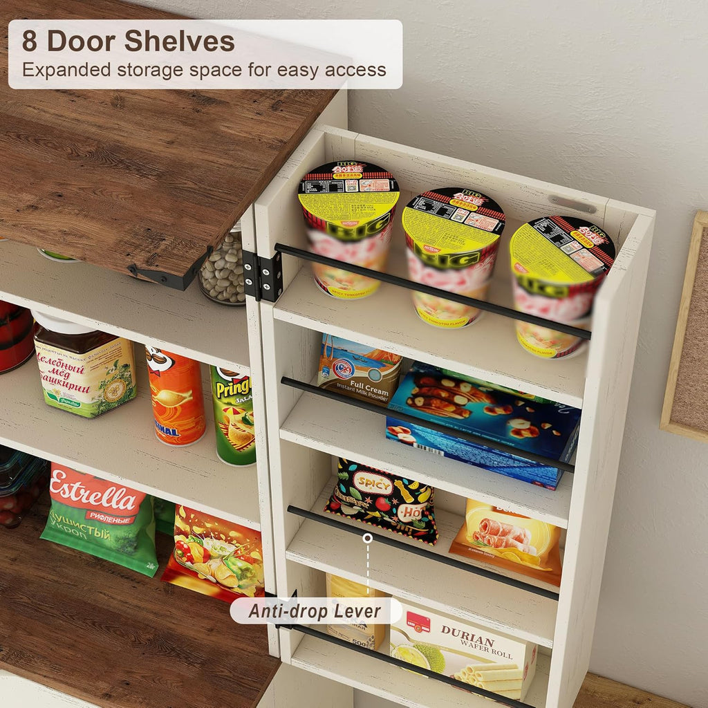 72'' Tall Kitchen Storage Pantry Cabinet - Vektaya
