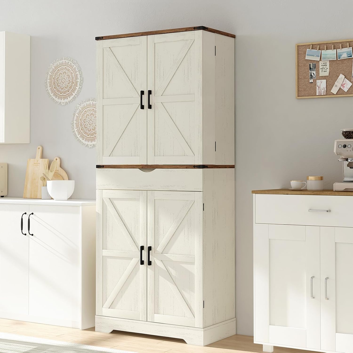 72'' Tall Kitchen Storage Pantry Cabinet - Vektaya