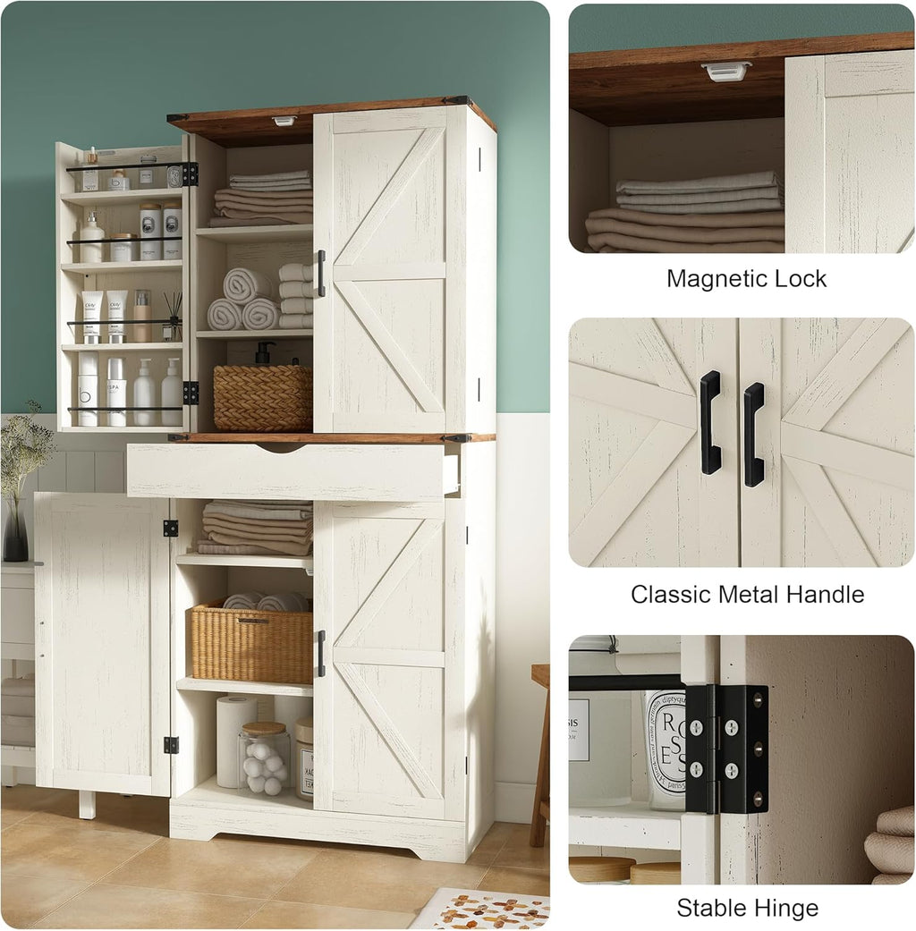 72'' Tall Kitchen Storage Pantry Cabinet - Vektaya