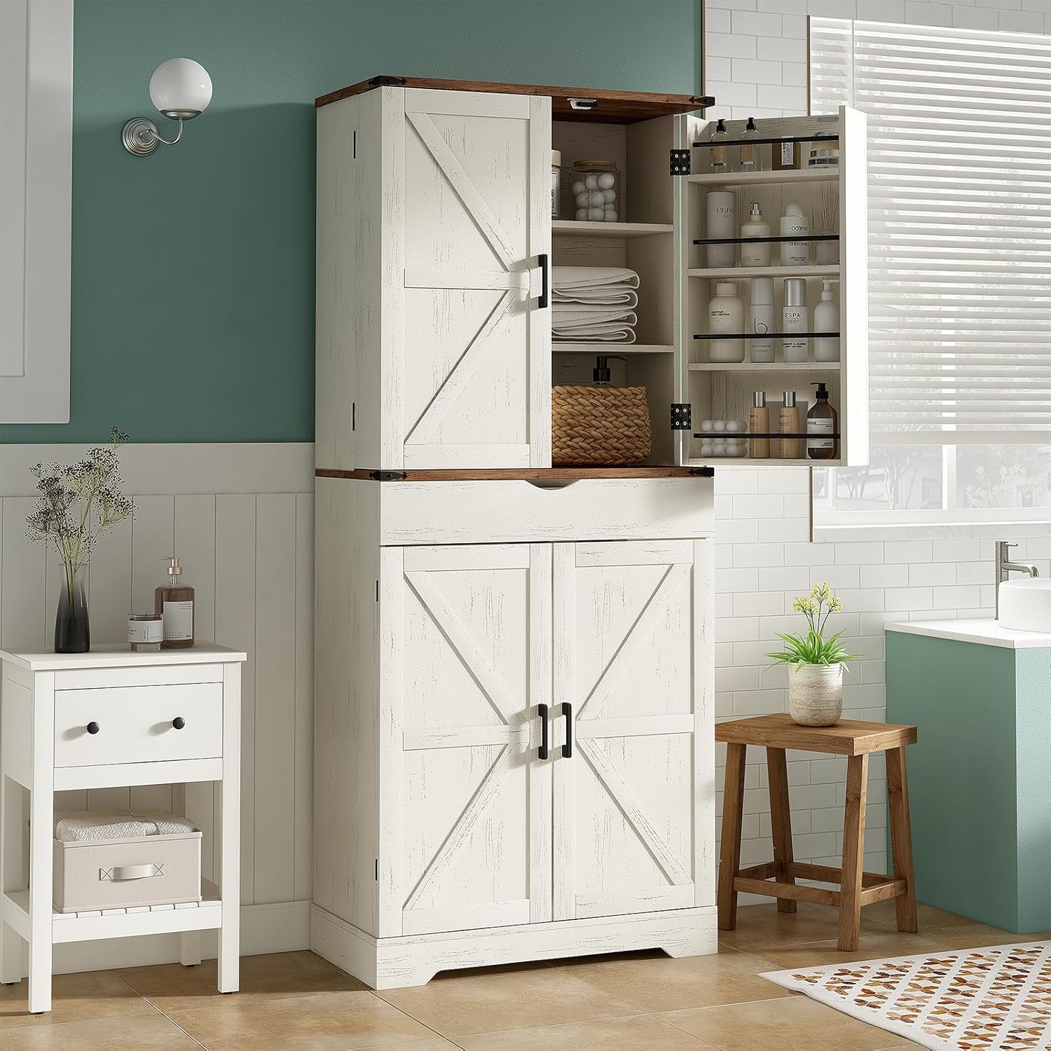72'' Tall Kitchen Storage Pantry Cabinet - Vektaya